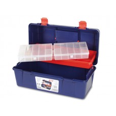 Ящик для инструмента пластмассовый 40x20,6x18,8см (с лотком и органайзером) (TAYG)