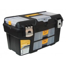 Ящик для инструмента пластмассовый ГЕФЕСТ 21" мет.замки ( с 2 консолями и коробками) (IDEA)