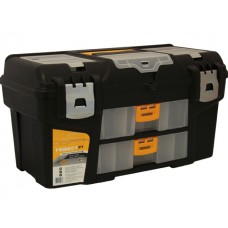 Ящик для инструмента пластмассовый ГЕФЕСТ 21" мет.замки ( с 2 консолями и секциями) (IDEA)
