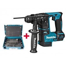 Аккум. перфоратор MAKITA DHR 171 RTJ в чем. + Набор насадок MAKITA (17 шт.) (B-53877) (18.0 В, 2 акк., 5.0 А/ч Li-Ion, 1.2 Дж, вес 2.8 кг,)