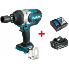 Аккум. ударный гайковерт MAKITA DTW 1001 Z в кор. + АКЦИЯ (BL1830B + DC18RC) (18.0 В, 1 акк., 3.0 А/ч Li-Ion, посадочн. квадрат 3/4 ", 1050 Нм, вес 3.