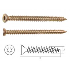 Шуруп по бетону 7.5х182 мм желтый цинк, T30 (800 шт в коробе) STARFIX