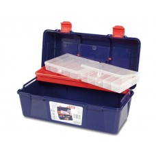 Ящик для инструмента пластмассовый 35,6x18,4x16,3см (с лотком и органайзером) (TAYG)