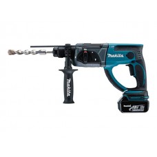 Аккум. перфоратор MAKITA DHR 202 RF в чем. (18.0 В, 1 акк., 3.0 А/ч Li-Ion, 1.9 Дж, вес 3.5 кг)