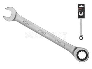 Ключ комбинированный 13мм трещоточный PRO STARTUL (PRO-7013) (сатинированное покрытие, 72 зуба)