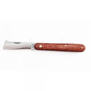 Нож Due Buoi 1202L (202L) прививочный с деревянной ручкой