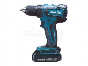 Аккум. дрель-шуруповерт MAKITA DDF 459 SYE в чем. (18.0 В, 2 акк., 1.5 А/ч Li-Ion, 2 скор., 45 Нм, шурупы до 8 мм)