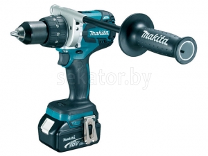 Аккум. дрель-шуруповерт MAKITA DDF 481 RTE в чем. (18.0 В, 2 акк., 5.0 А/ч Li-Ion, 2 скор., 115 Нм, шурупы до 12 мм)