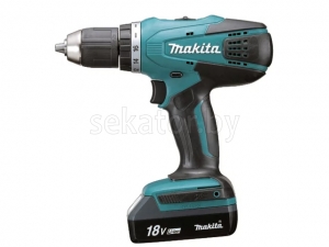 Аккум. дрель-шуруповерт MAKITA DF 457 DWE в чем. (18.0 В, 2 акк., 1.5 А/ч Li-Ion, 2 скор., 42 Нм, шурупы до 10 мм)