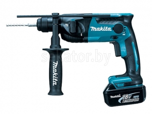 Аккум. перфоратор MAKITA DHR 165 RME в чем. (18.0 В, 2 акк., 4.0 А/ч Li-Ion, 1.3 Дж, вес 2.2 кг,)