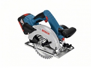 Аккум. циркулярная пила BOSCH GKS 18V-57 G L-BOXX (18.0 В, 2 акк., 5.0 А/ч, Li-Ion, 165х20 мм, до 57 мм)