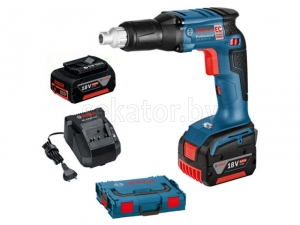 Аккум. шуруповерт BOSCH GSR 18 V-EC TE L-BOXX (18.0 В, 2 акк., 4.0 А/ч Li-Ion, 1 скор., 255 Нм, шурупы до 4 мм)