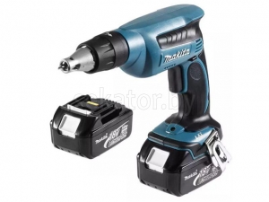 Аккум. шуруповерт MAKITA DFS 451 RFE в чем. (18.0 В, 2 акк., 3.0 А/ч Li-Ion, 1 скор., 26 Нм, шурупы до 4 мм)