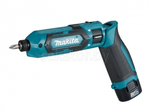 Аккум. шуруповерт MAKITA TD 022 DSE в сумке+ аксессуары (7.2 В, 2 акк., 1.0 А/ч Li-Ion, 1 скор., 25 Нм, шурупы до 6 мм)