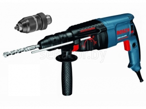 Перфоратор BOSCH GBH 2-26 DFR в чем. (800 Вт, 2.7 Дж, 3 реж., патрон SDS-plus, быстросъемн., БЗП в комплекте, вес 3.0 кг)