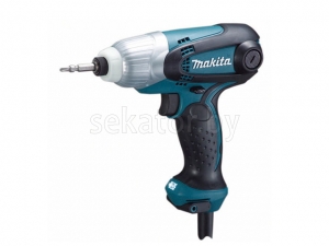 Шуруповерт ударный MAKITA TD 0101 F в кор. (230 Вт, патрон внутр. шестигр. 1/4", 100 Нм, подсветка)