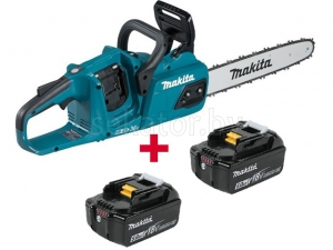 Аккум. пила цепная MAKITA DUC 355 Z шина 35 см (14"), 3/8, 1.1 мм + АКЦИЯ (BL1850B 2 шт.) (18.0 В, 2 акк.5.0 А/ч Li-Ion)