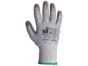Перчатки с защитой от порезов 3 кл., р-р 9/L, (полиурет. покрыт.) серые, JetaSafety (перчатки стекольщика, антипорезные) (JETA SAFETY)