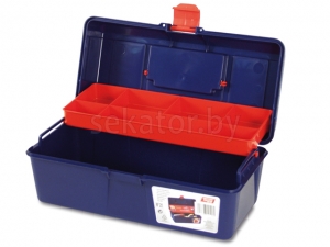 Ящик для инструмента пластмассовый 31x16x13см (с лотком) (TAYG)