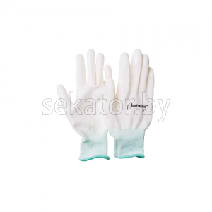 Перчатки UNITRAUM универсальные (белые) с полиуретановым покрытием