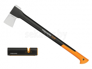 Топор-колун X21 FISKARS + точилка (комплект) (1019333)