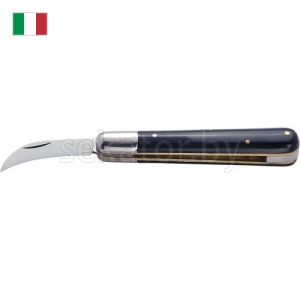 Нож Due Buoi 244C копулировочный с изогнутым лезвием c роговой ручкой 