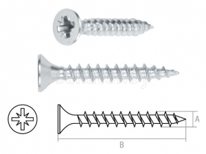 Шуруп универсальный 2.5х10 мм белый цинк (500 шт в пласт. конт.) STARFIX